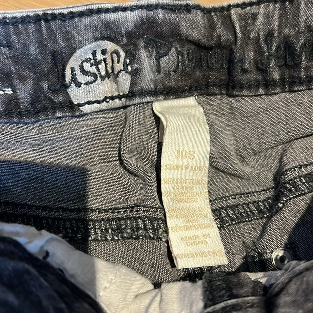 Justice Premium Polka Dot Jeans Size 10S